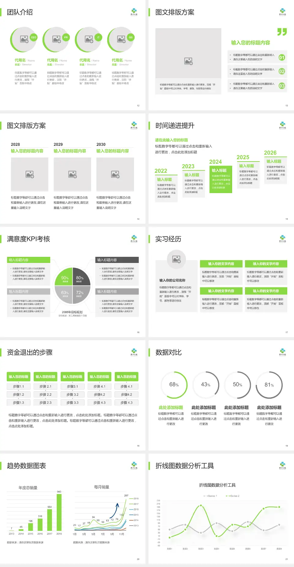 衢州市第二人民医院培训与教育PPT模板4:3格式幻灯片预览图3