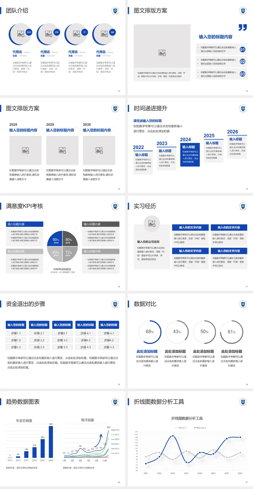 长兴县人民医院培训与教育PPT模板4:3格式幻灯片预览图3
