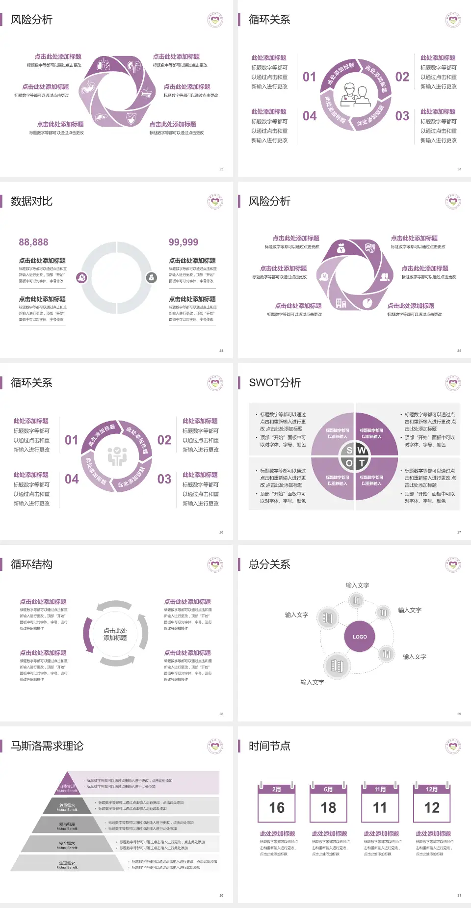 衢州市第三医院科研成果展示PPT模板4:3格式幻灯片预览图4
