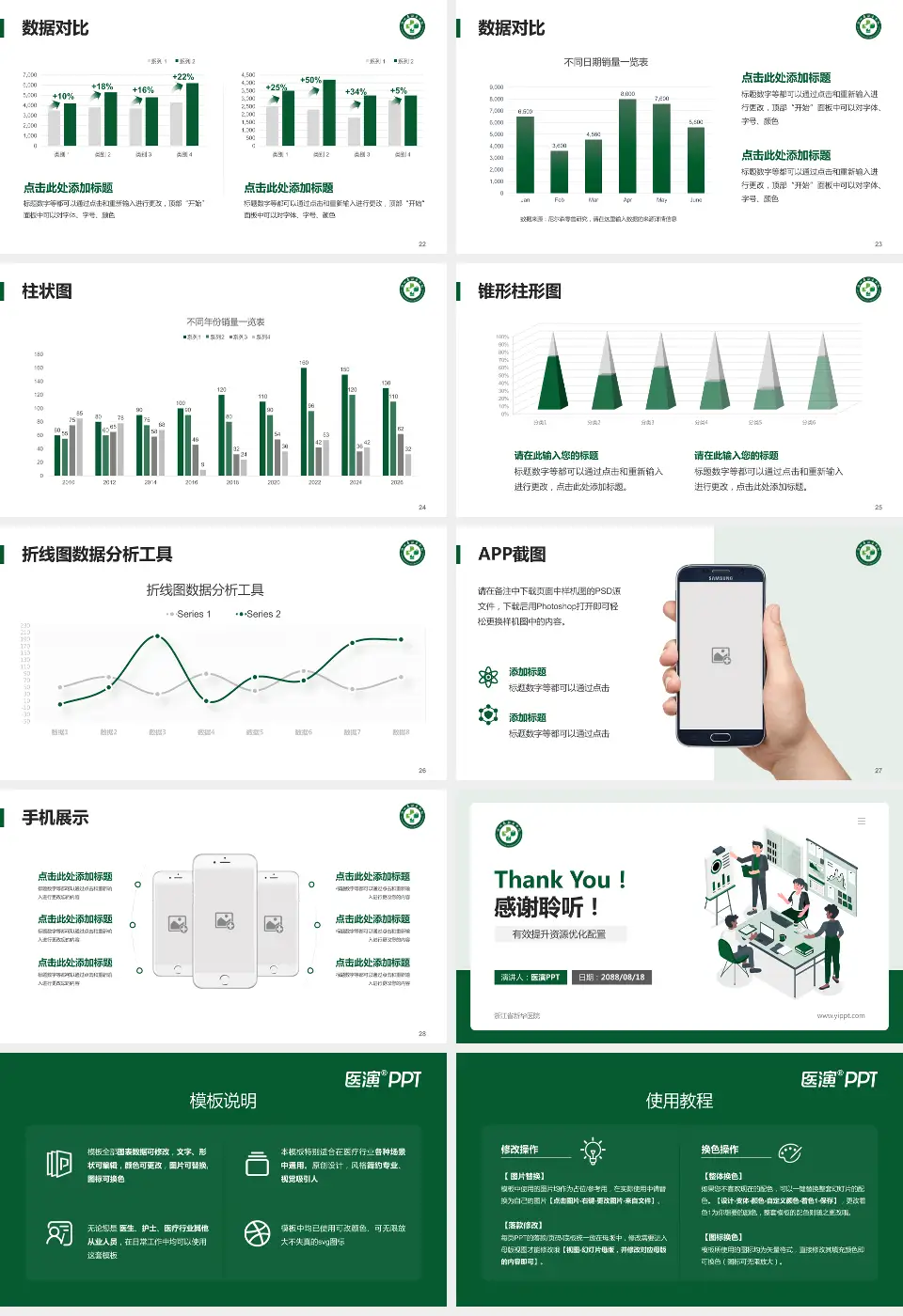 浙江省新华医院财务与预算报告PPT模板16:9格式幻灯片预览图4
