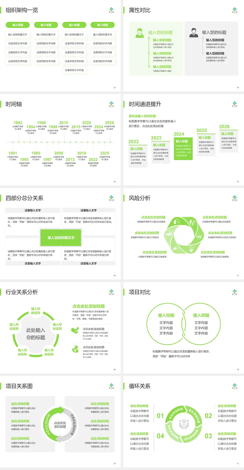 衢州市第二人民医院医疗行业比赛专用PPT模板4:3格式幻灯片预览图4