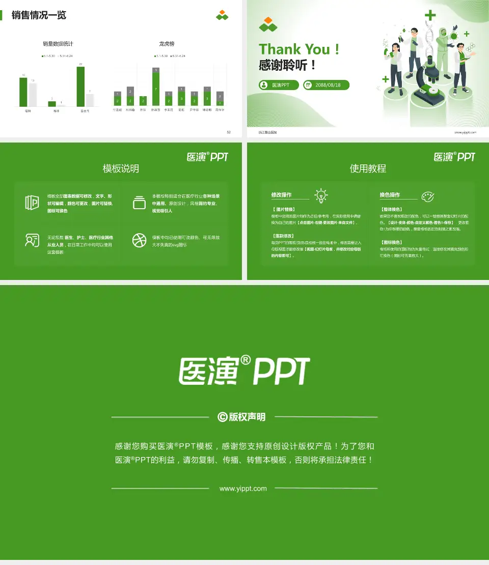 浙江萧山医院品管圈PDCA演示专用PPT模板16:9格式幻灯片预览图7