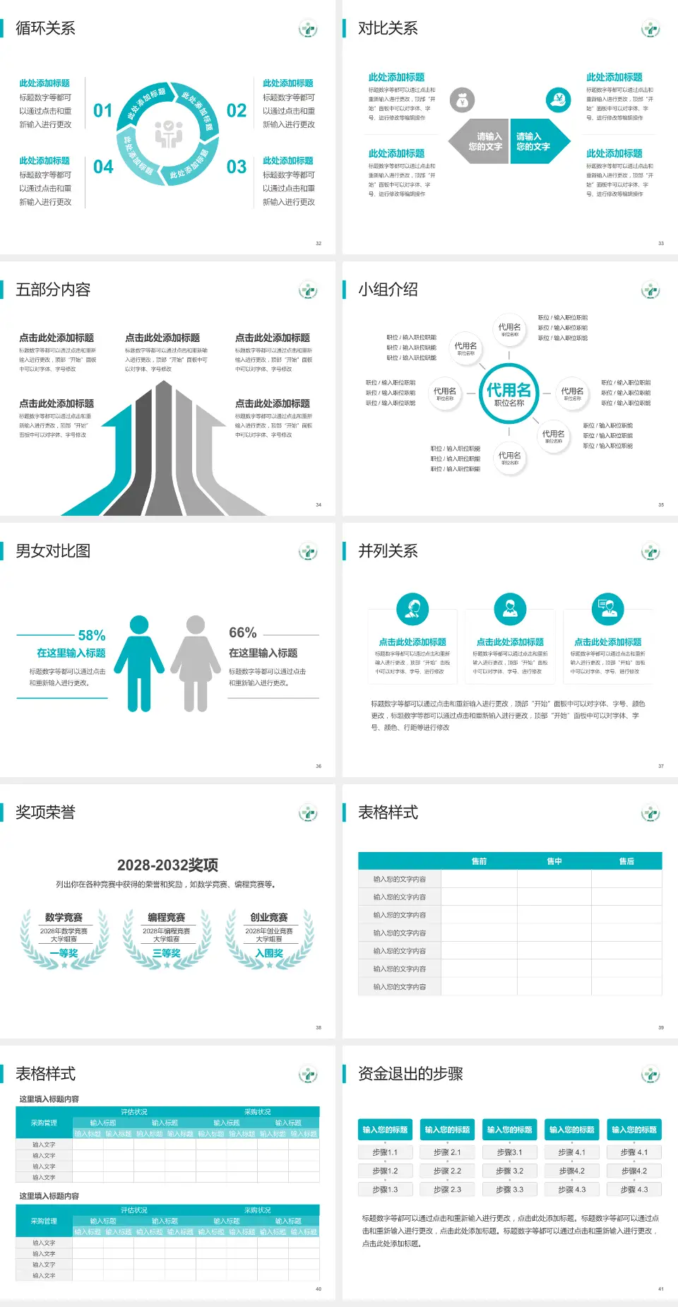 金华市中心医院医院简介/日常通用PPT模板4:3格式幻灯片预览图5