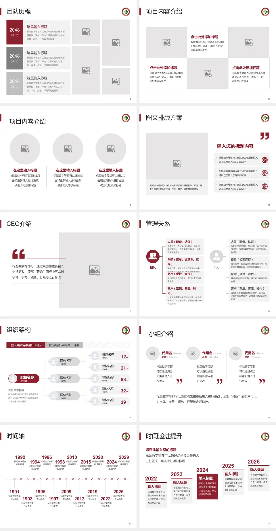 温州市中医院六虹桥院区医院管理报告PPT模板4:3格式幻灯片预览图3
