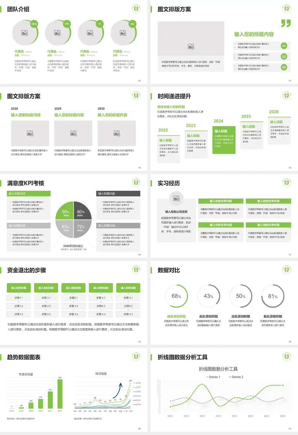 湖州市中心医院培训与教育PPT模板16:9格式幻灯片预览图3
