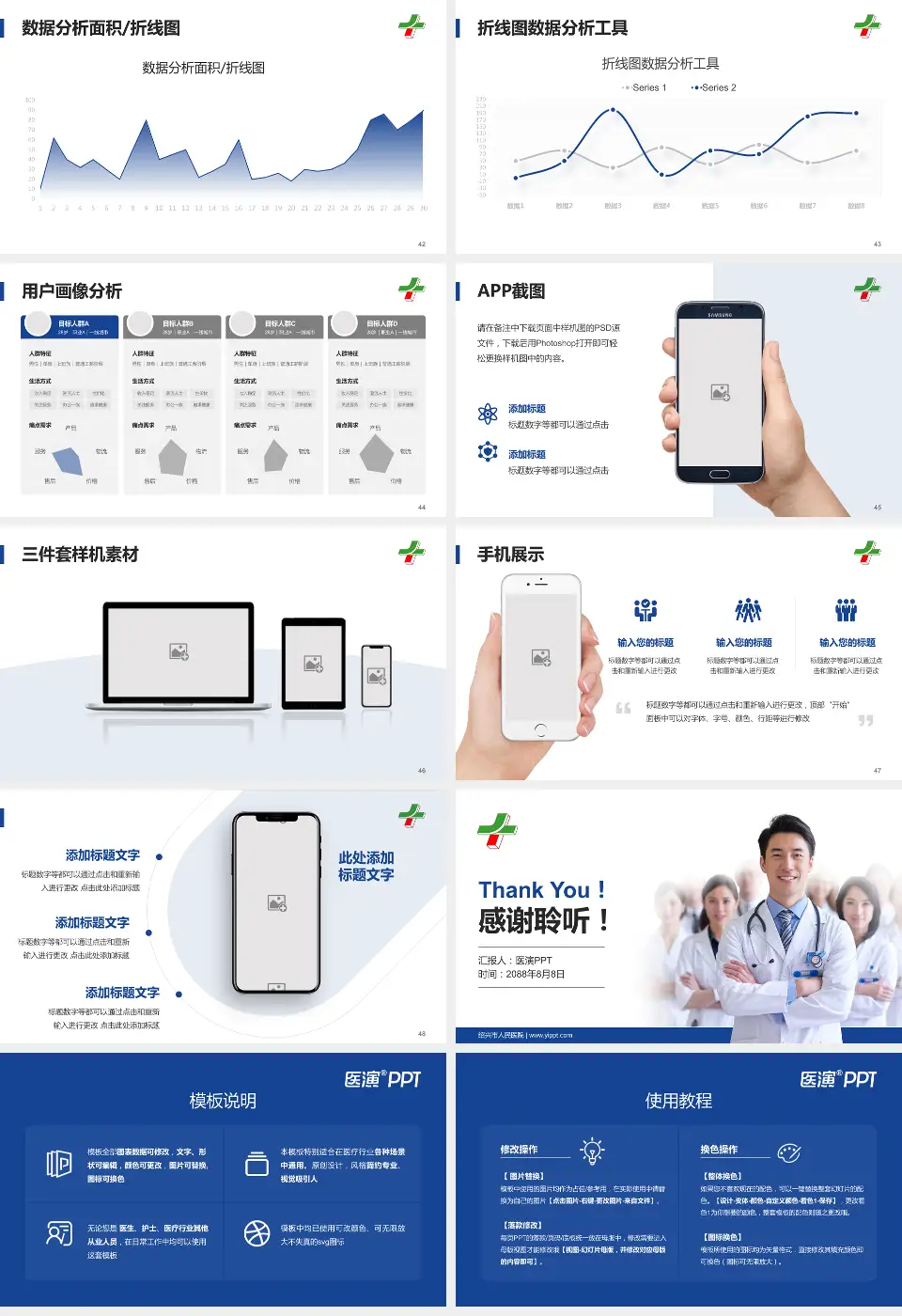 绍兴市人民医院科室介绍与推广PPT模板16:9格式幻灯片预览图6