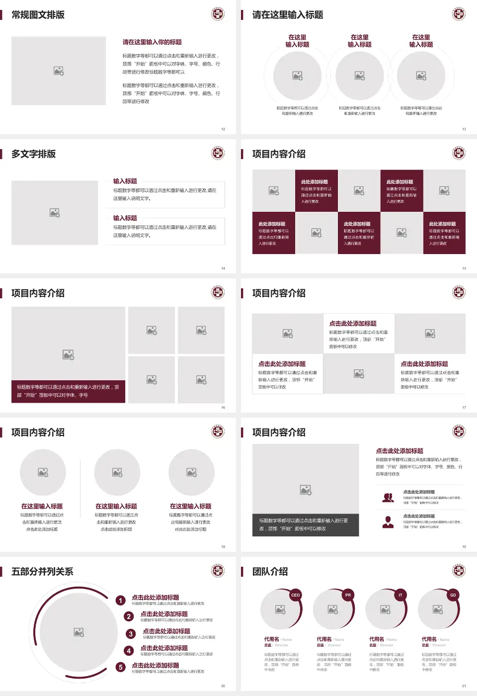瑞安市中医院医院简介/日常通用PPT模板16:9格式幻灯片预览图3