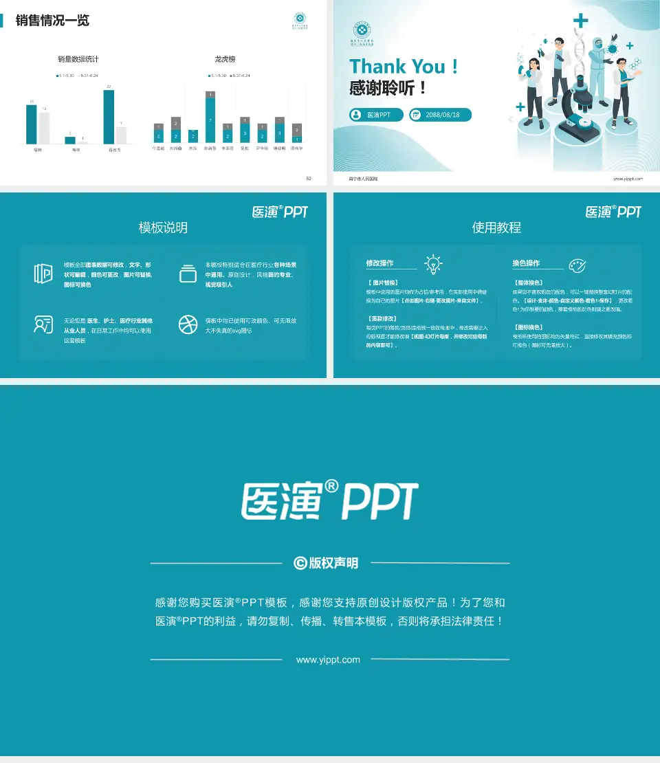 海宁市人民医院品管圈PDCA演示专用PPT模板16:9格式幻灯片预览图7