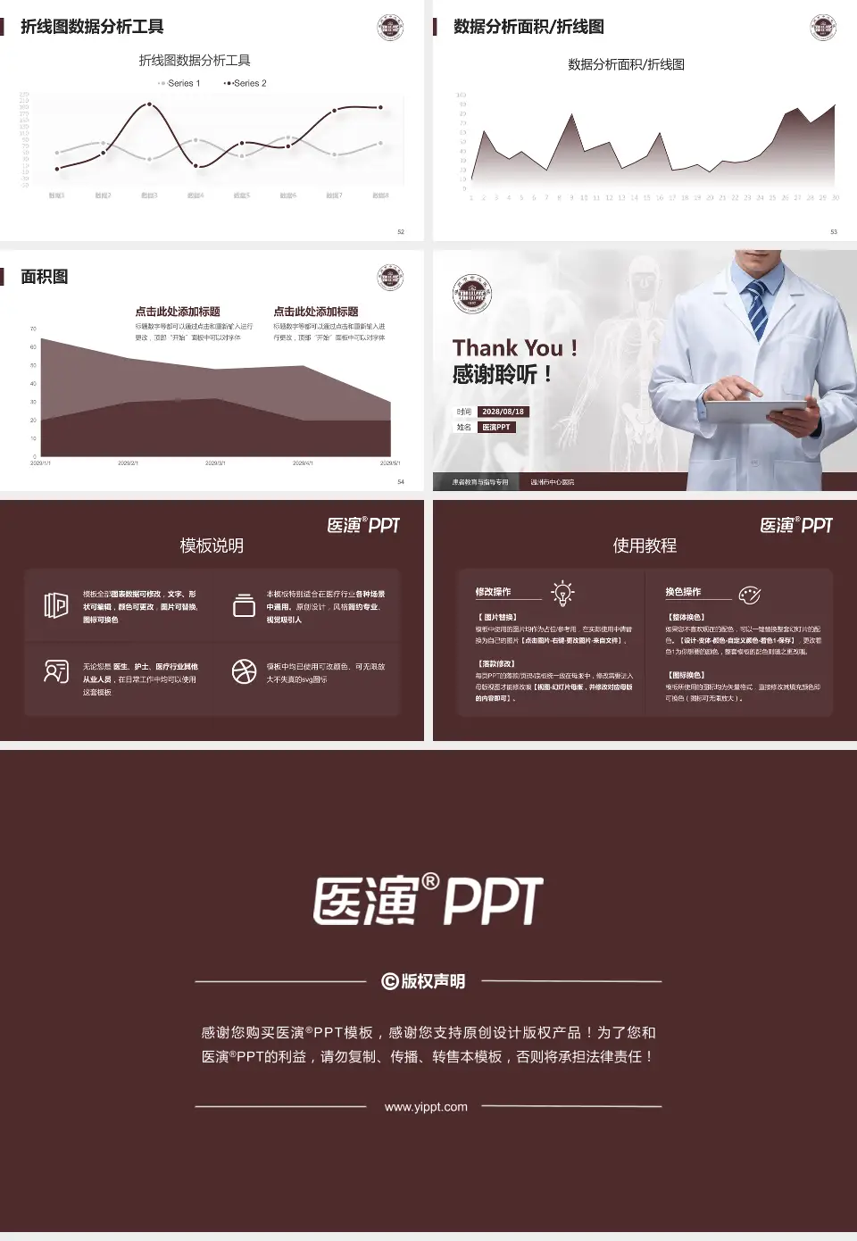 温州市中心医院患者教育与指导PPT模板16:9格式幻灯片预览图7