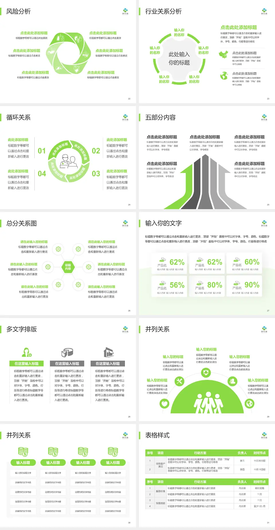 衢州市第二人民医院科室介绍与推广PPT模板4:3格式幻灯片预览图4