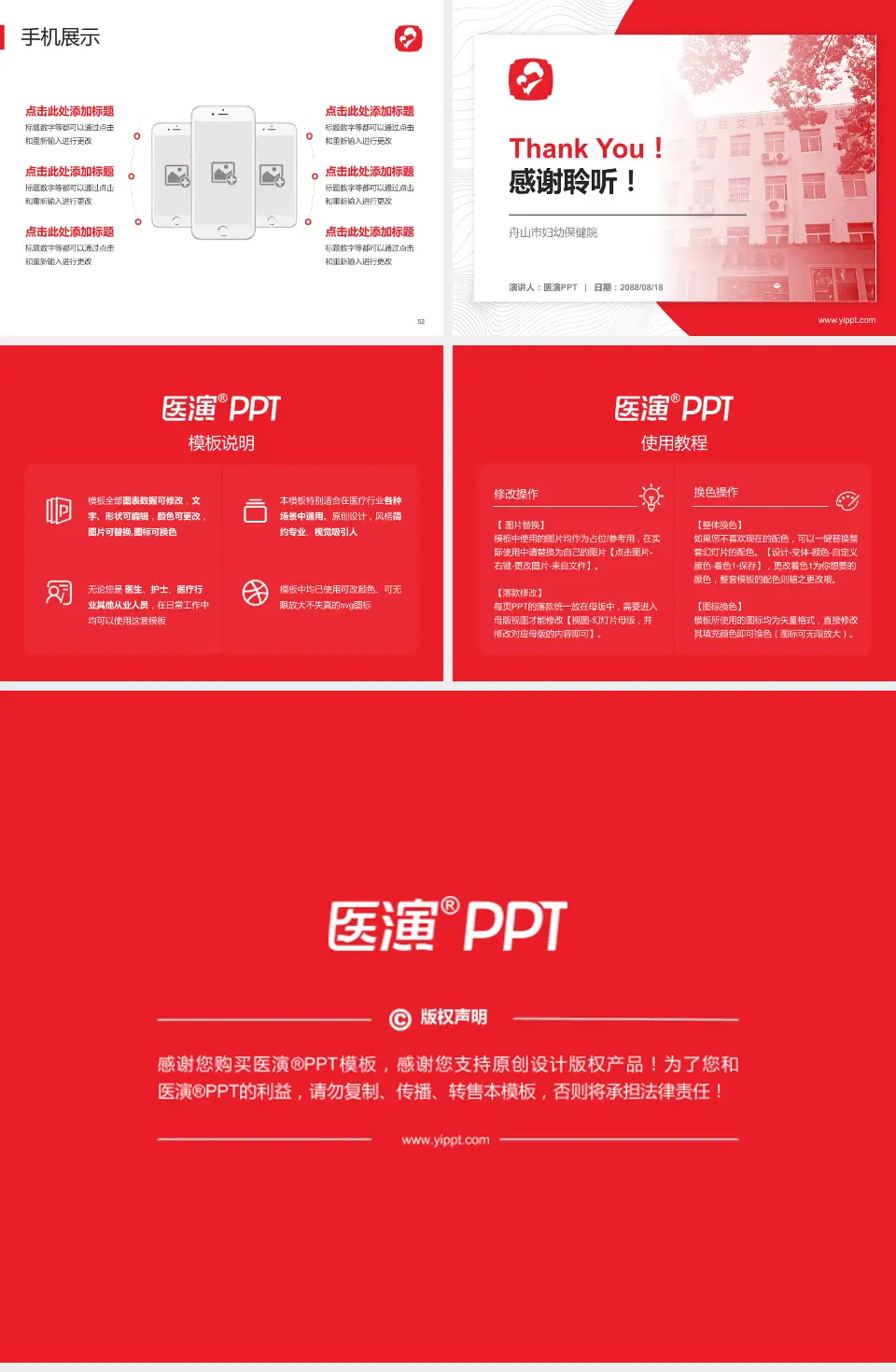 舟山市妇幼保健院医院管理报告PPT模板4:3格式幻灯片预览图7