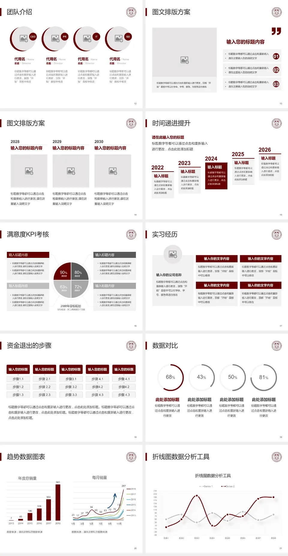 温州医科大学附属第一医院南白象院区培训与教育PPT模板4:3格式幻灯片预览图3
