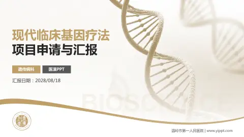 温岭市第一人民医院项目申请与汇报PPT模板