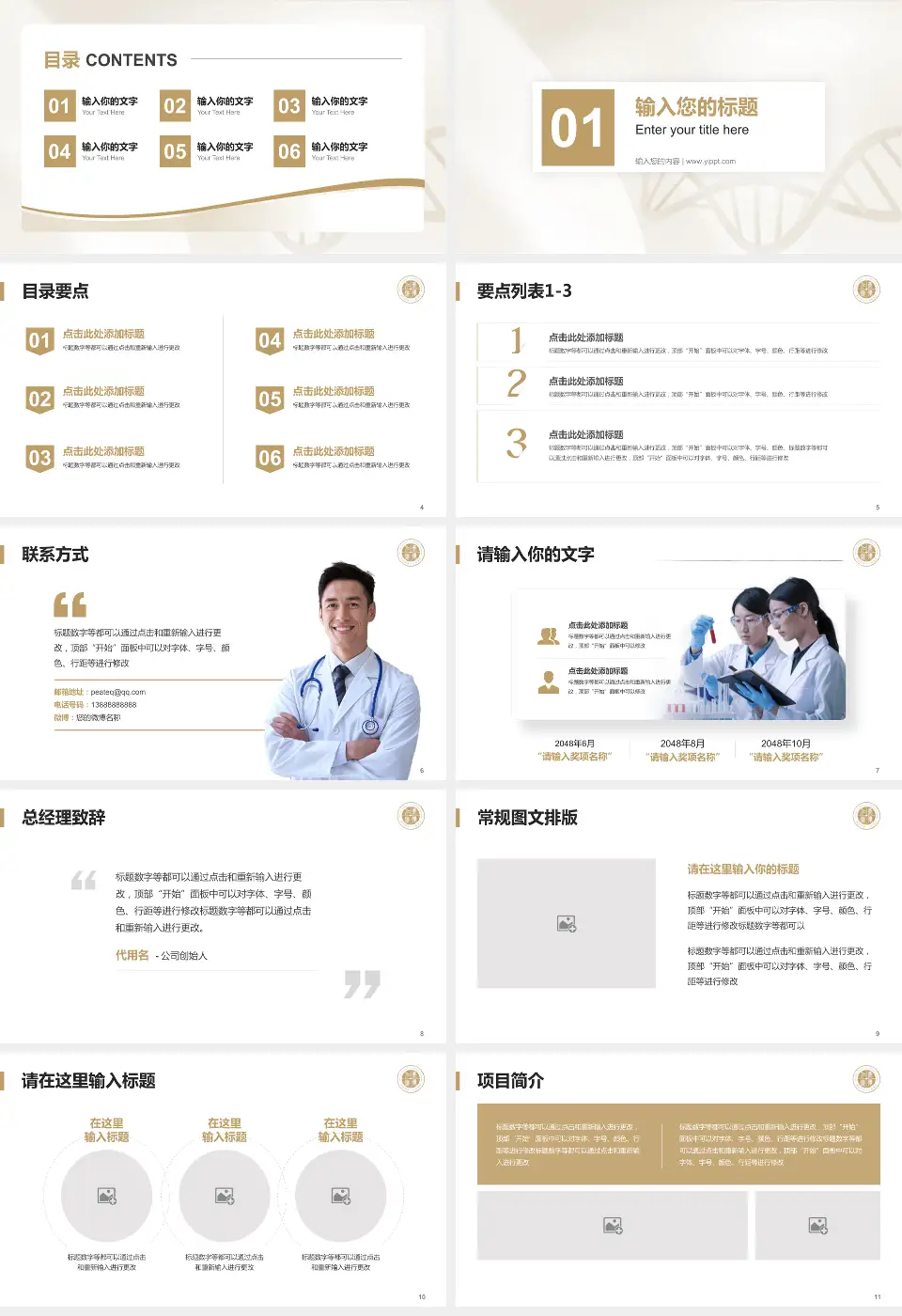 温岭市第一人民医院项目申请与汇报PPT模板16:9格式幻灯片预览图2