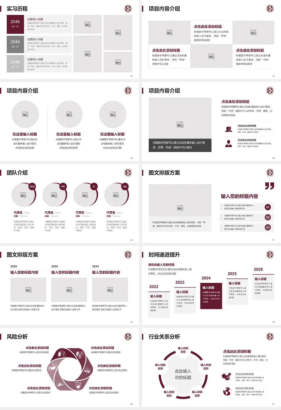 瑞安市中医院个人求职应聘简历PPT模板16:9格式幻灯片预览图3
