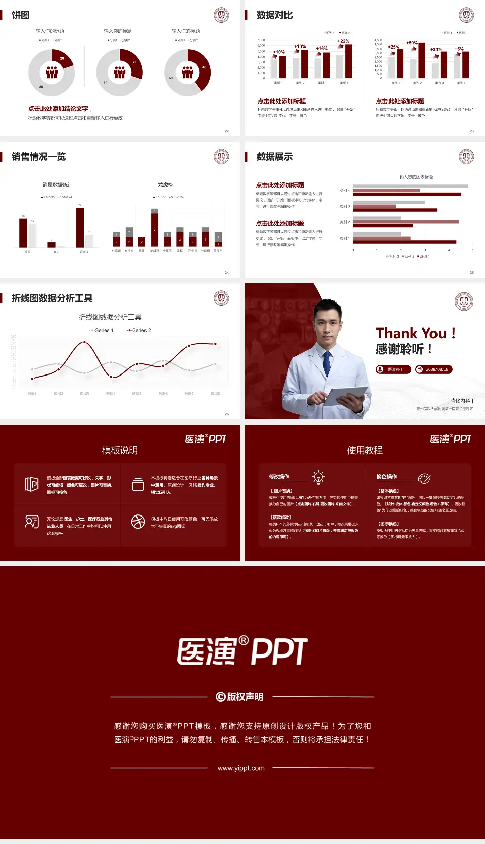 温州医科大学附属第一医院龙港院区病例分享与讨论PPT模板16:9格式幻灯片预览图4