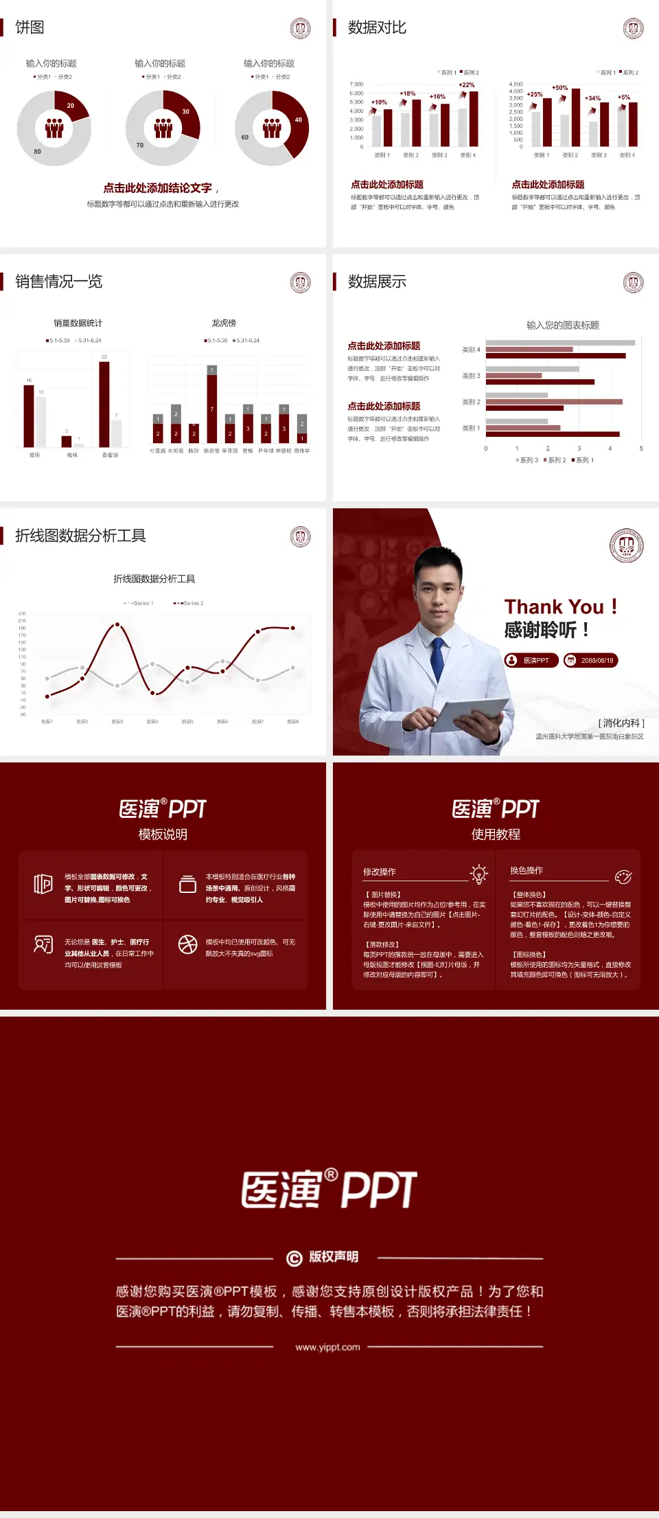 温州医科大学附属第一医院南白象院区病例分享与讨论PPT模板4:3格式幻灯片预览图4