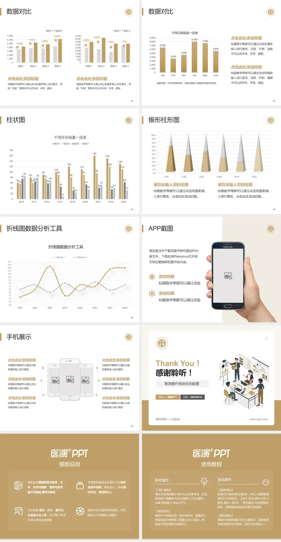 温岭市第一人民医院财务与预算报告PPT模板4:3格式幻灯片预览图4
