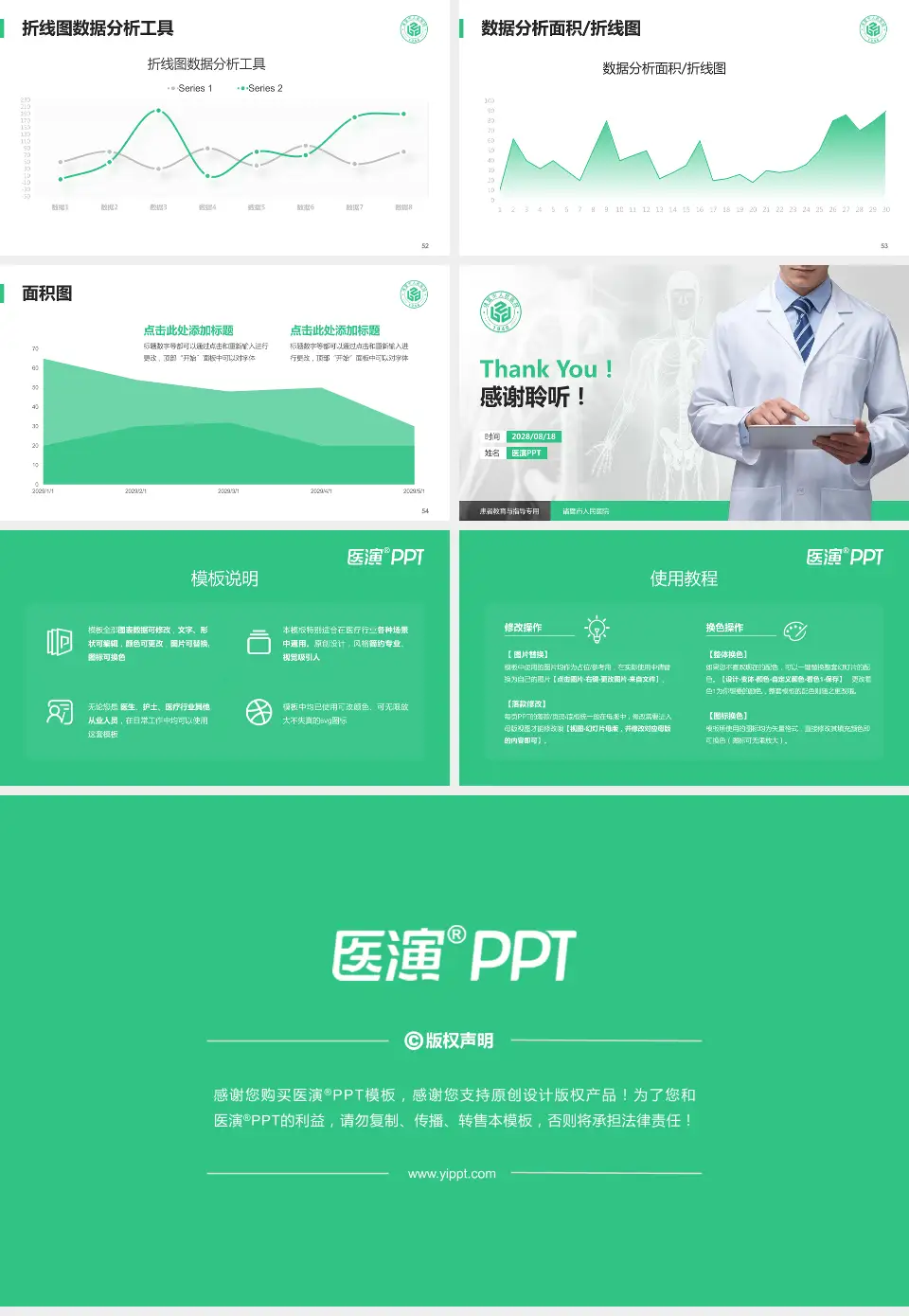 诸暨市人民医院患者教育与指导PPT模板16:9格式幻灯片预览图7