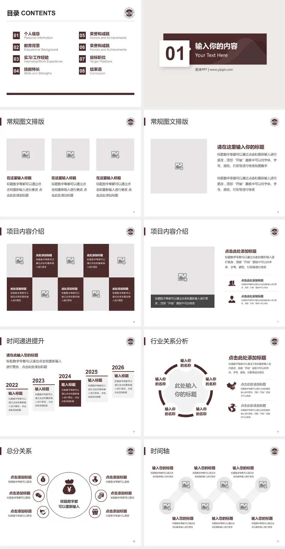 温州市中心医院财务与预算报告PPT模板4:3格式幻灯片预览图2