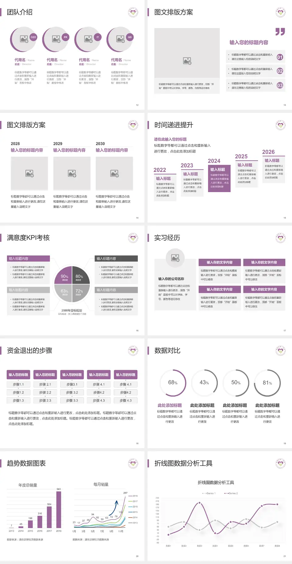 衢州市第三医院培训与教育PPT模板4:3格式幻灯片预览图3