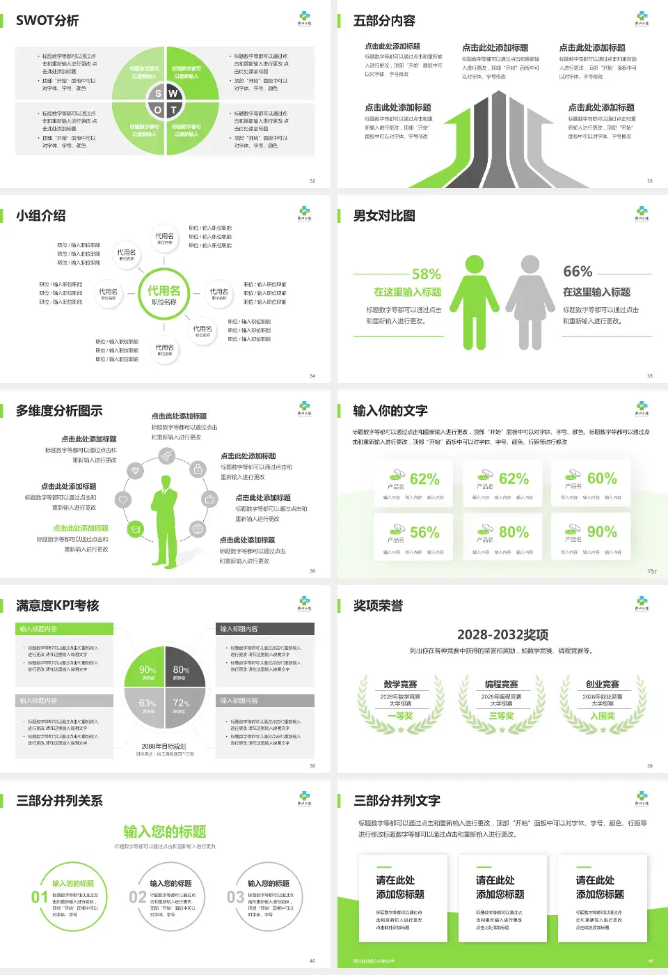 衢州市第二人民医院医疗行业比赛专用PPT模板16:9格式幻灯片预览图5