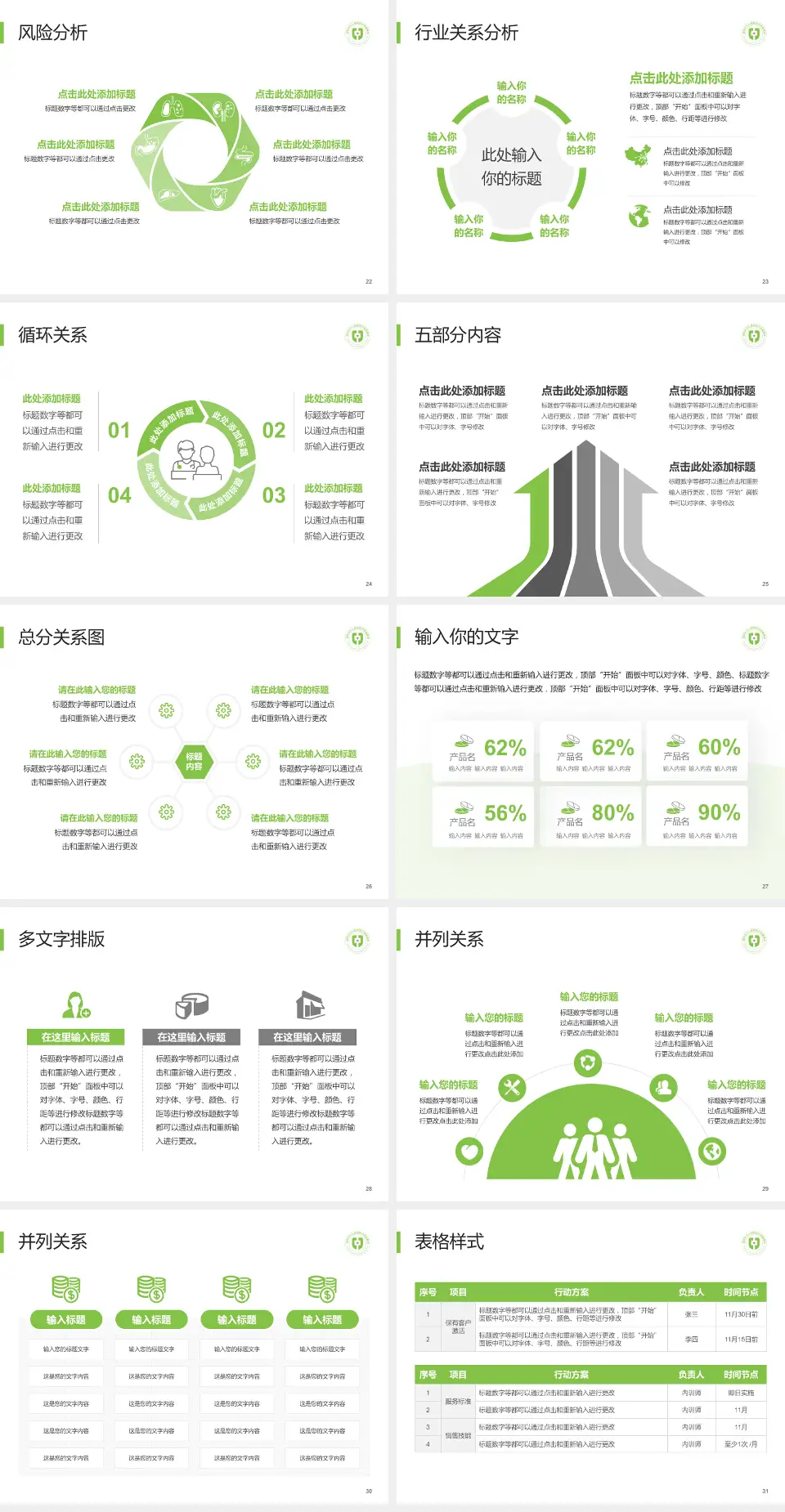 湖州市中心医院科室介绍与推广PPT模板4:3格式幻灯片预览图4