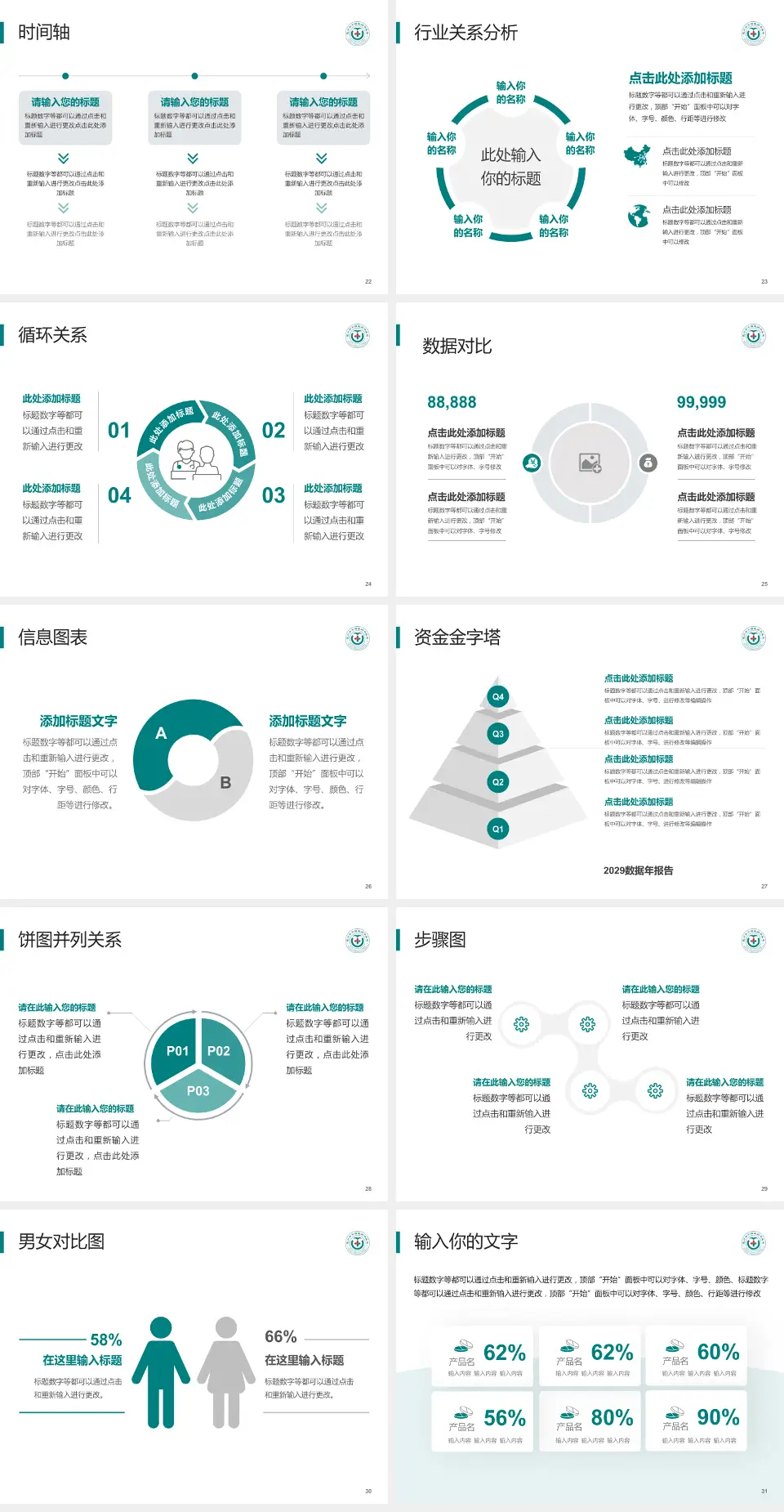 温州市中西医结合医院医院管理报告PPT模板4:3格式幻灯片预览图4