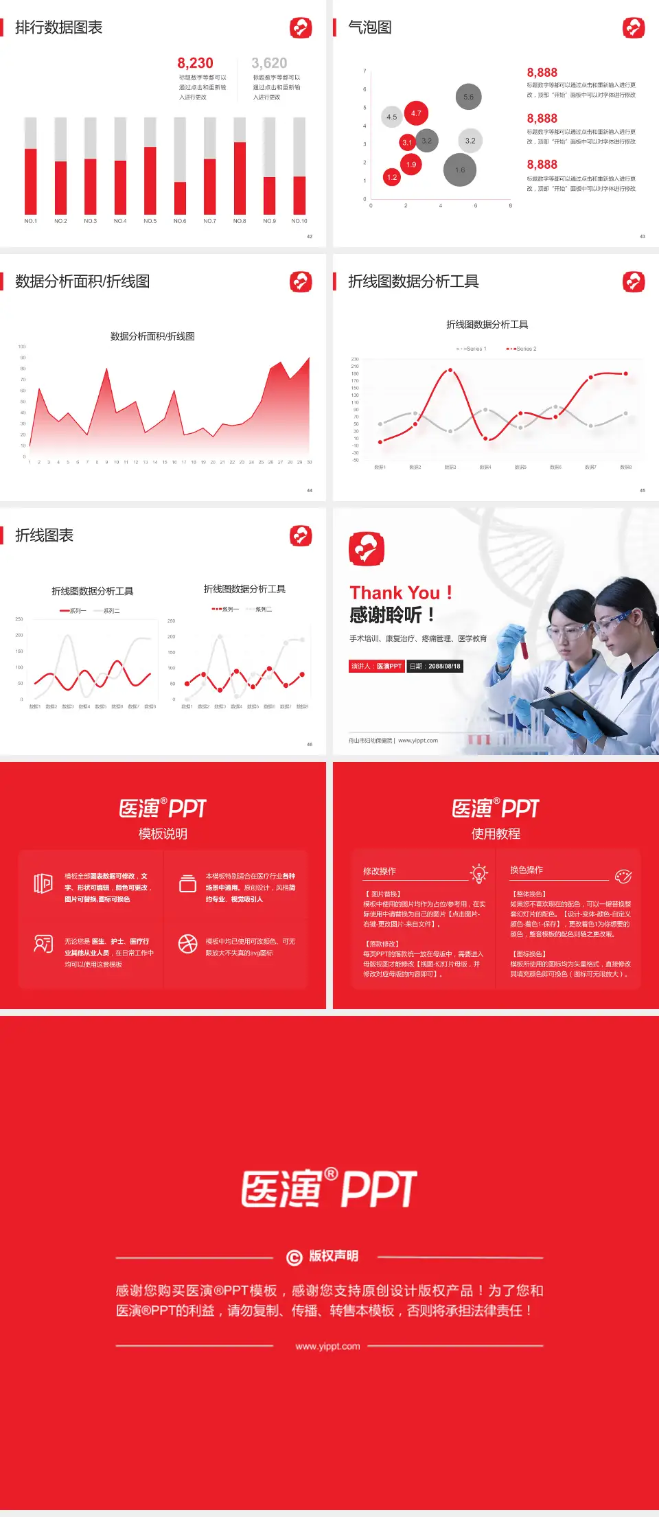 舟山市妇幼保健院科研成果展示PPT模板4:3格式幻灯片预览图6