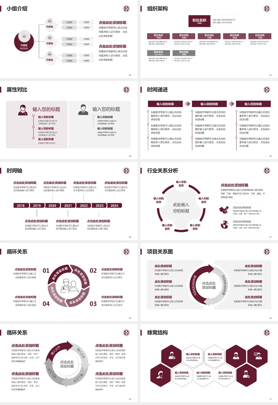 瑞安市中医院品管圈PDCA演示专用PPT模板16:9格式幻灯片预览图4