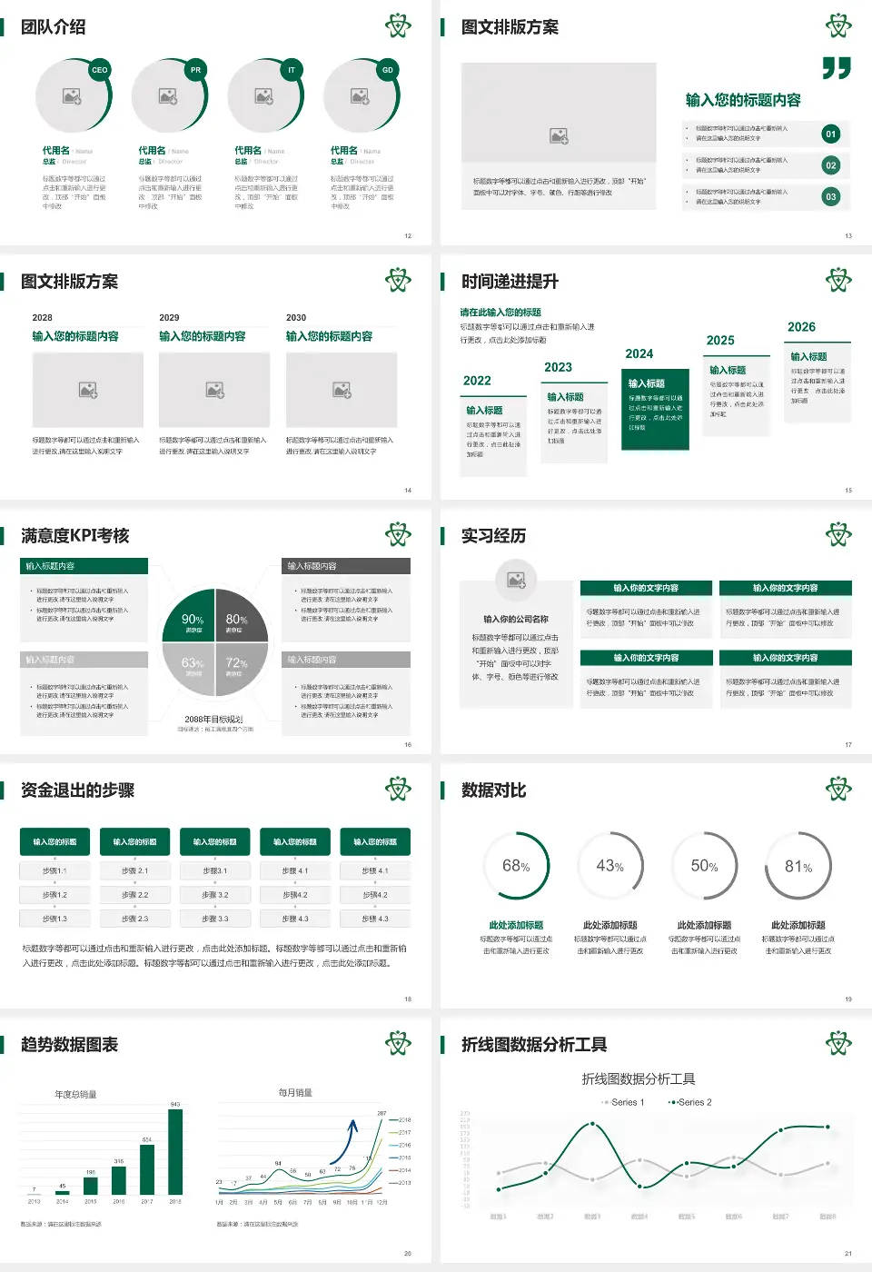 瑞安市人民医院培训与教育PPT模板16:9格式幻灯片预览图3