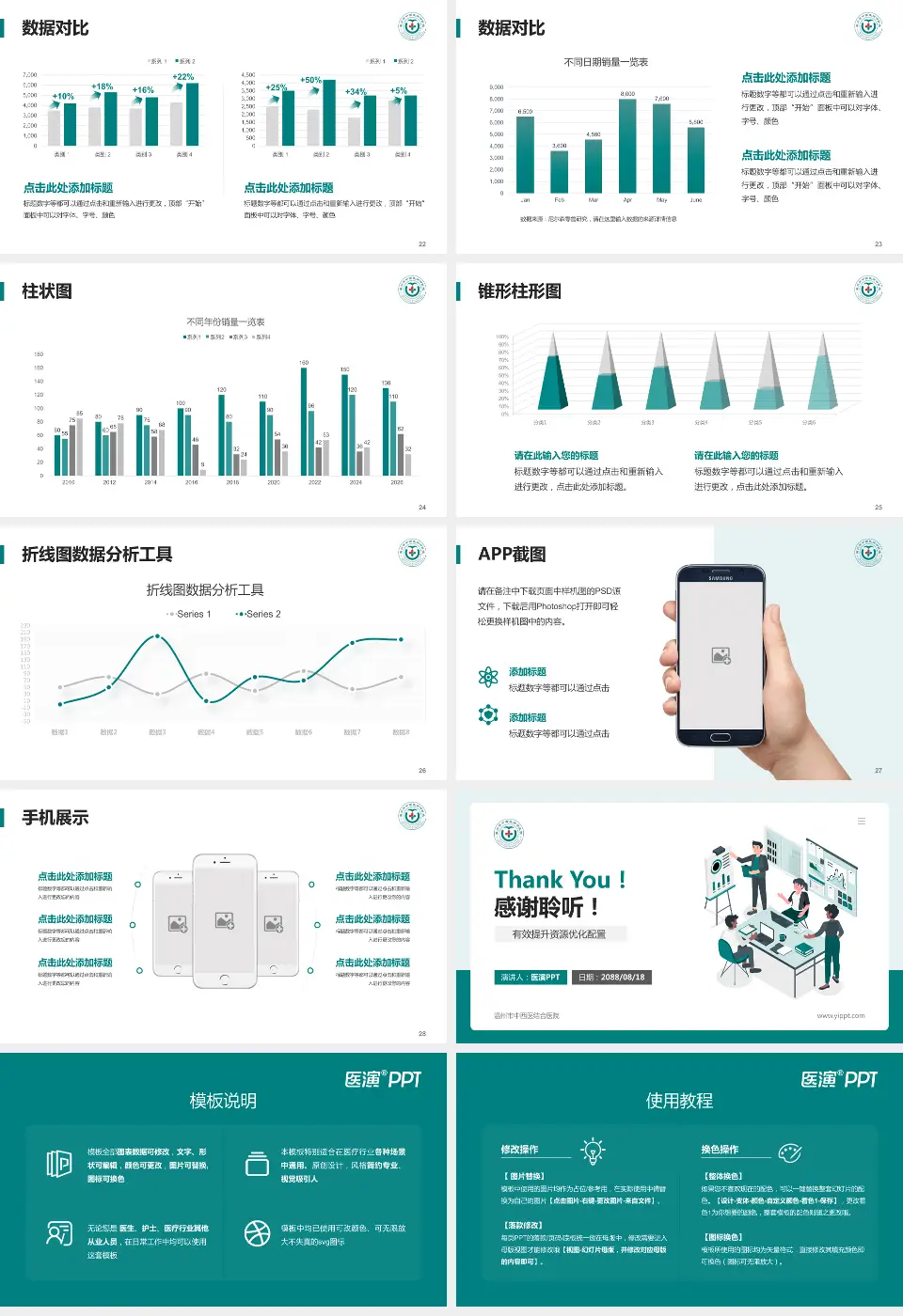 温州市中西医结合医院财务与预算报告PPT模板16:9格式幻灯片预览图4