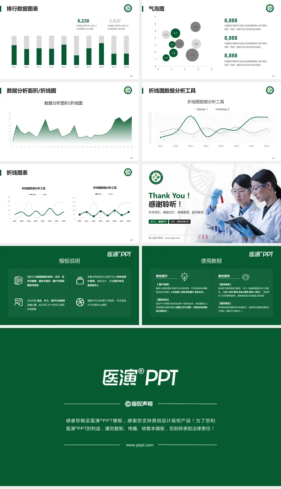 浙江省新华医院科研成果展示PPT模板16:9格式幻灯片预览图6