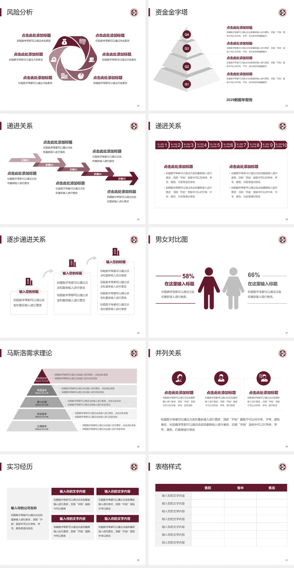 瑞安市中医院项目申请与汇报PPT模板4:3格式幻灯片预览图4