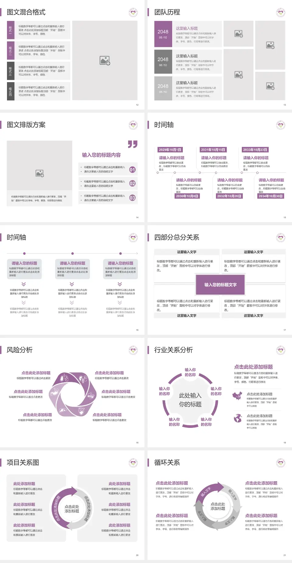 衢州市第三医院项目申请与汇报PPT模板4:3格式幻灯片预览图3