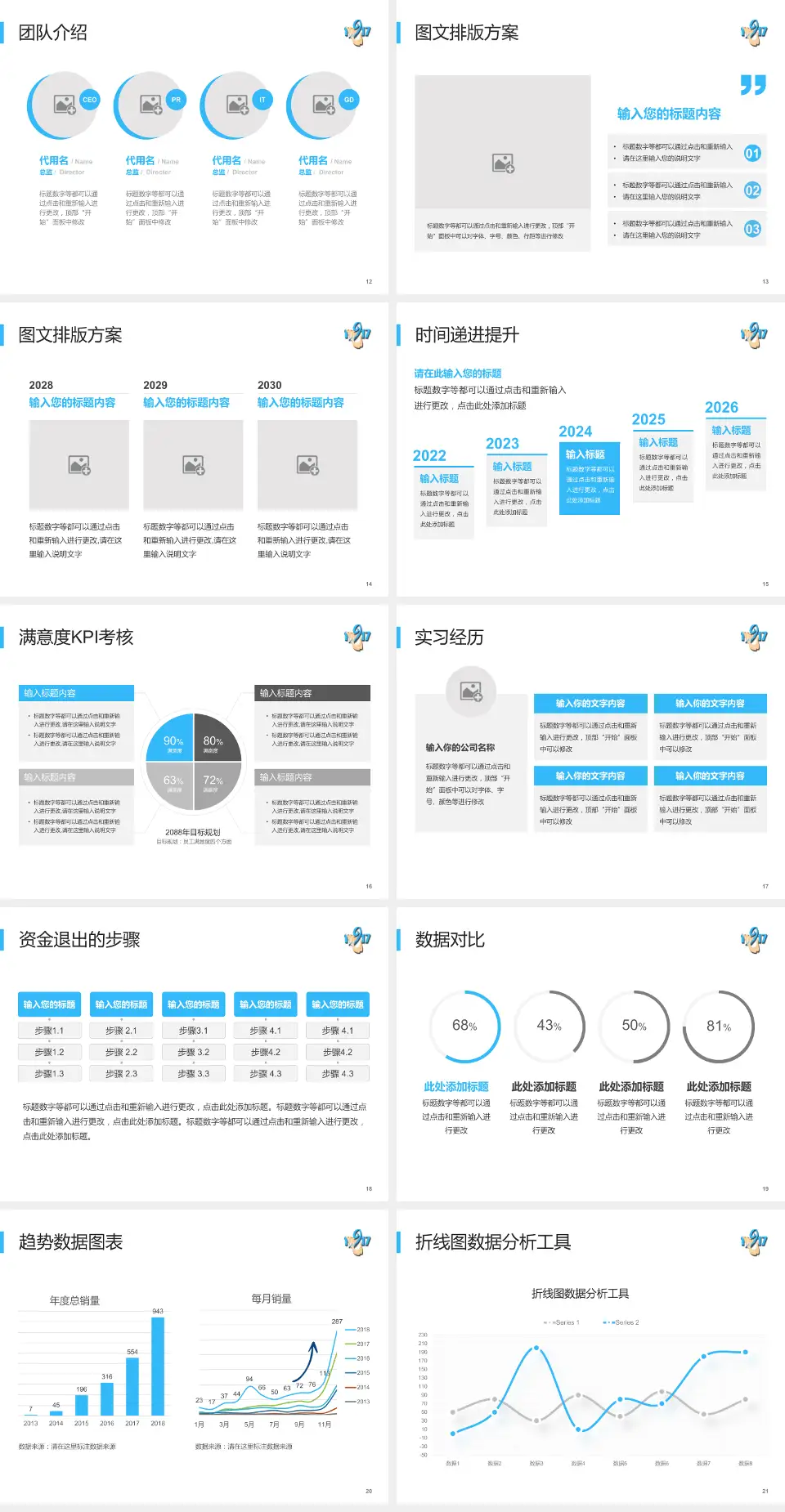 舟山市普陀区人民医院培训与教育PPT模板4:3格式幻灯片预览图3