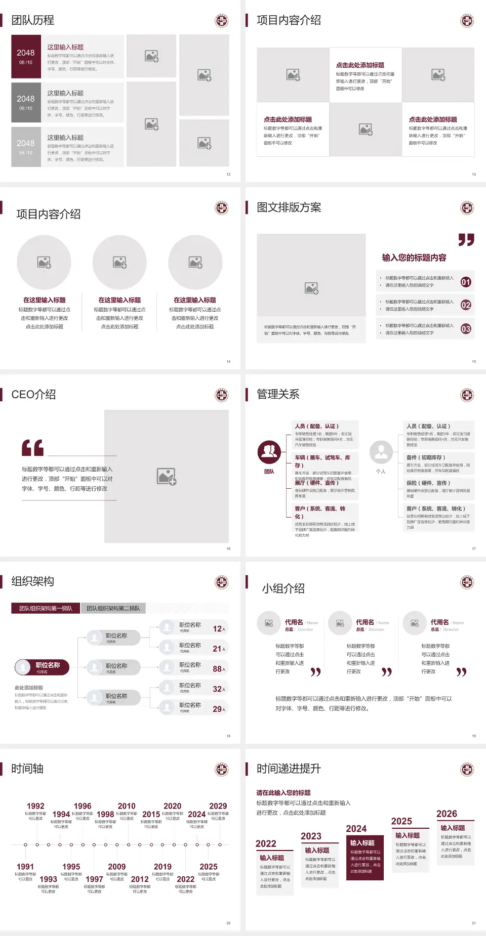 瑞安市中医院医院管理报告PPT模板4:3格式幻灯片预览图3