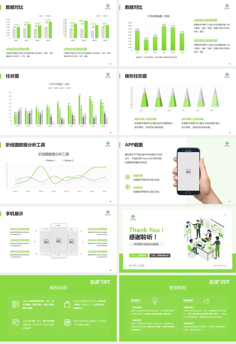 衢州市第二人民医院财务与预算报告PPT模板16:9格式幻灯片预览图4