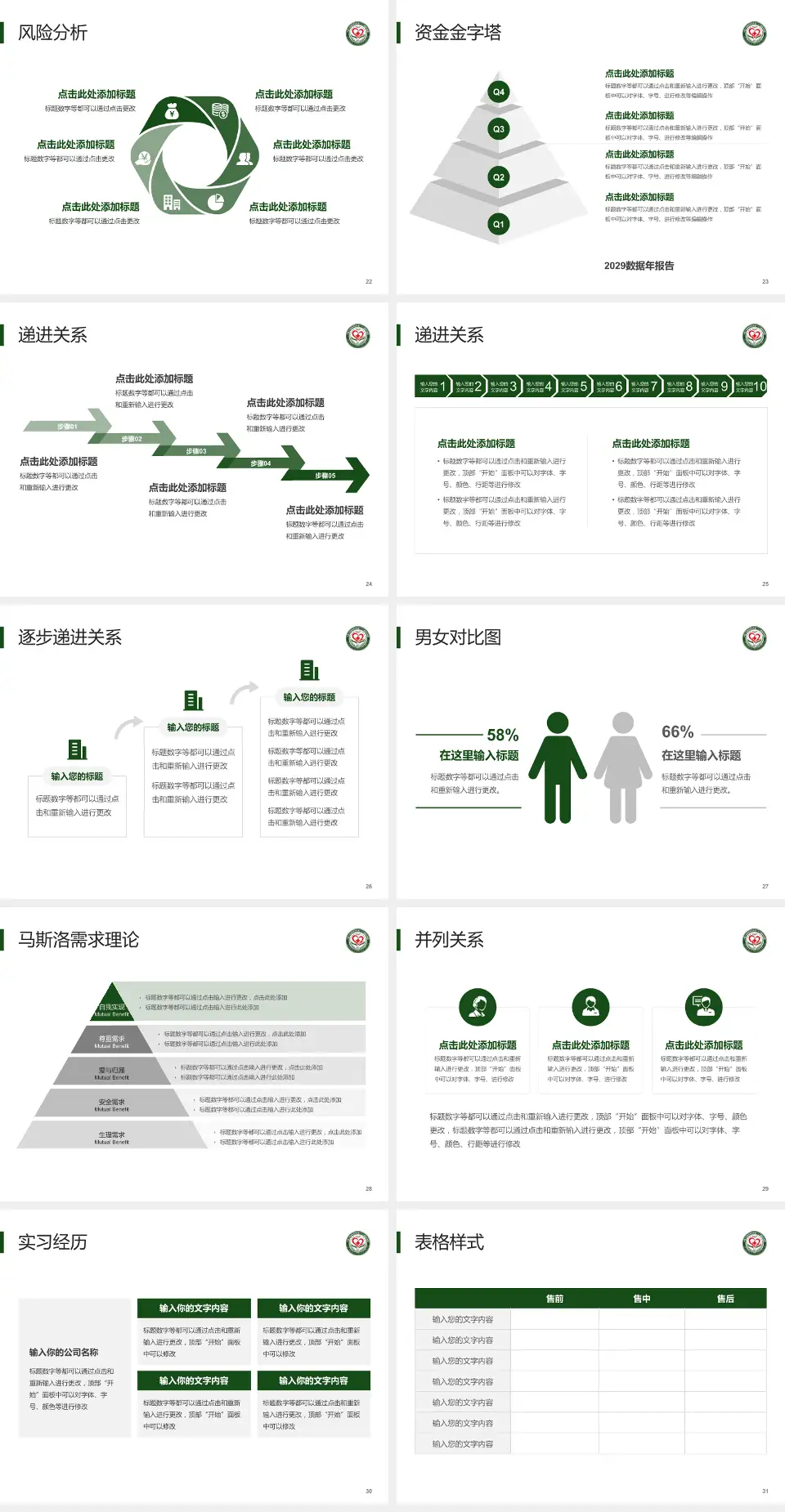 中国人民解放军陆军第八十二集团军医院项目申请与汇报PPT模板4:3格式幻灯片预览图4
