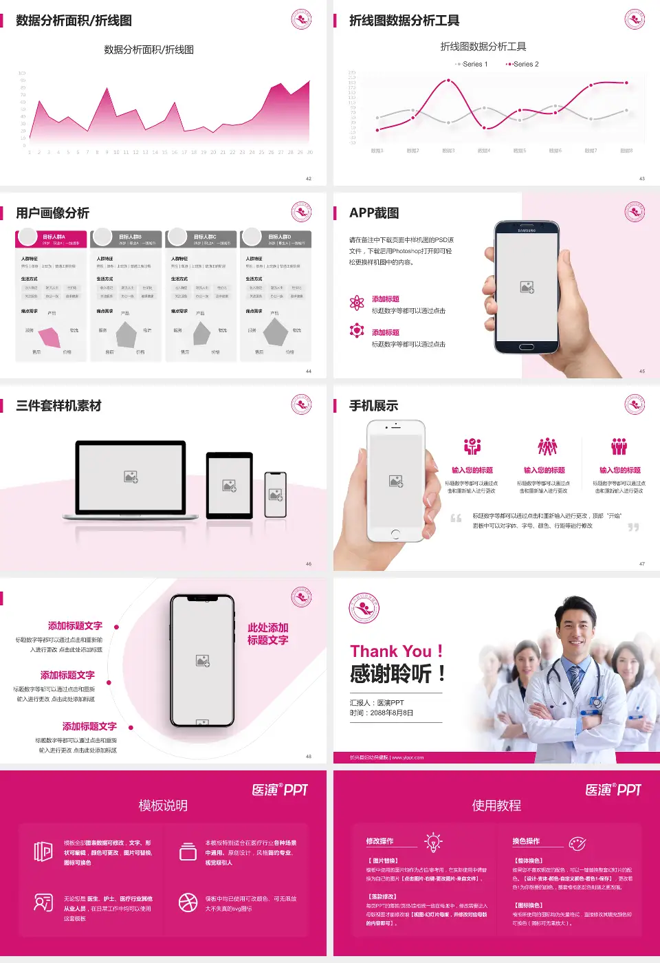 长兴县妇幼保健院科室介绍与推广PPT模板16:9格式幻灯片预览图6