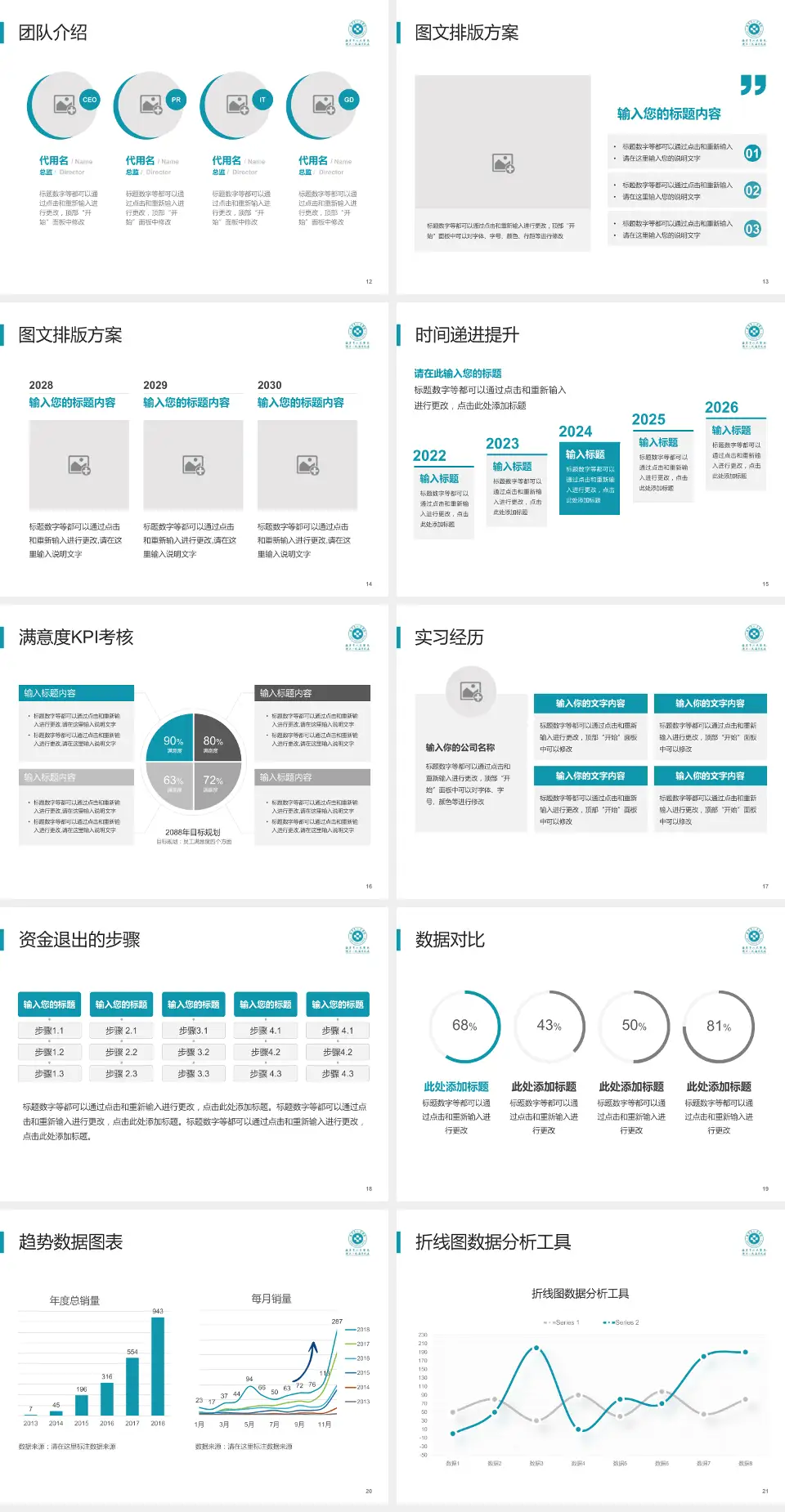 海宁市人民医院培训与教育PPT模板4:3格式幻灯片预览图3