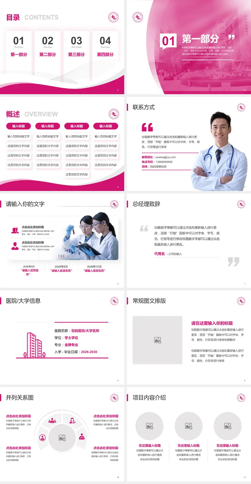 长兴县妇幼保健院会议与研讨会PPT模板4:3格式幻灯片预览图2