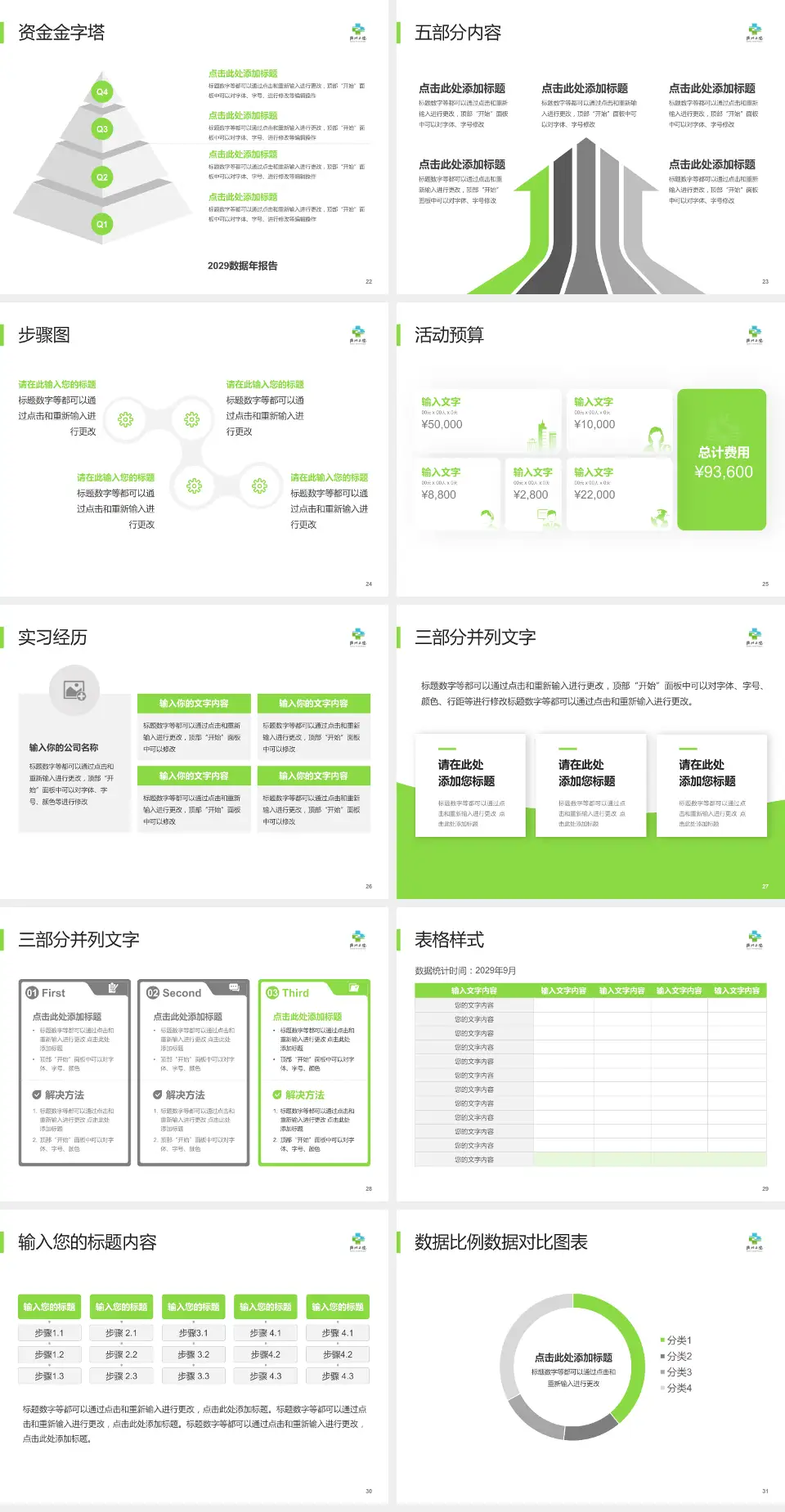 衢州市第二人民医院会议与研讨会PPT模板4:3格式幻灯片预览图4