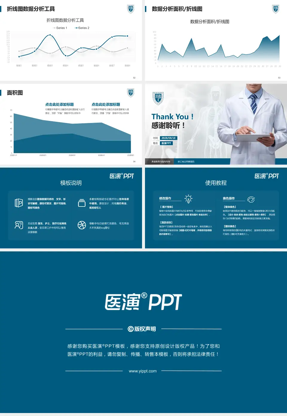 浙江省立同德医院患者教育与指导PPT模板16:9格式幻灯片预览图7