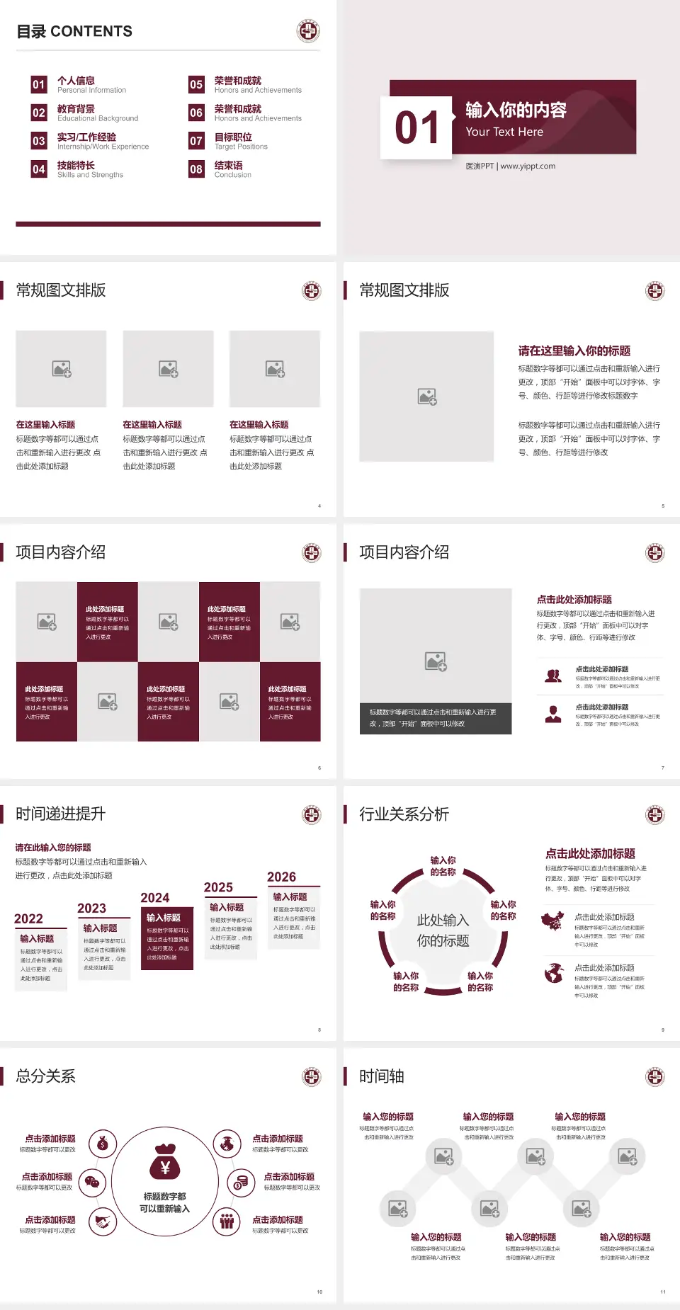 瑞安市中医院财务与预算报告PPT模板4:3格式幻灯片预览图2