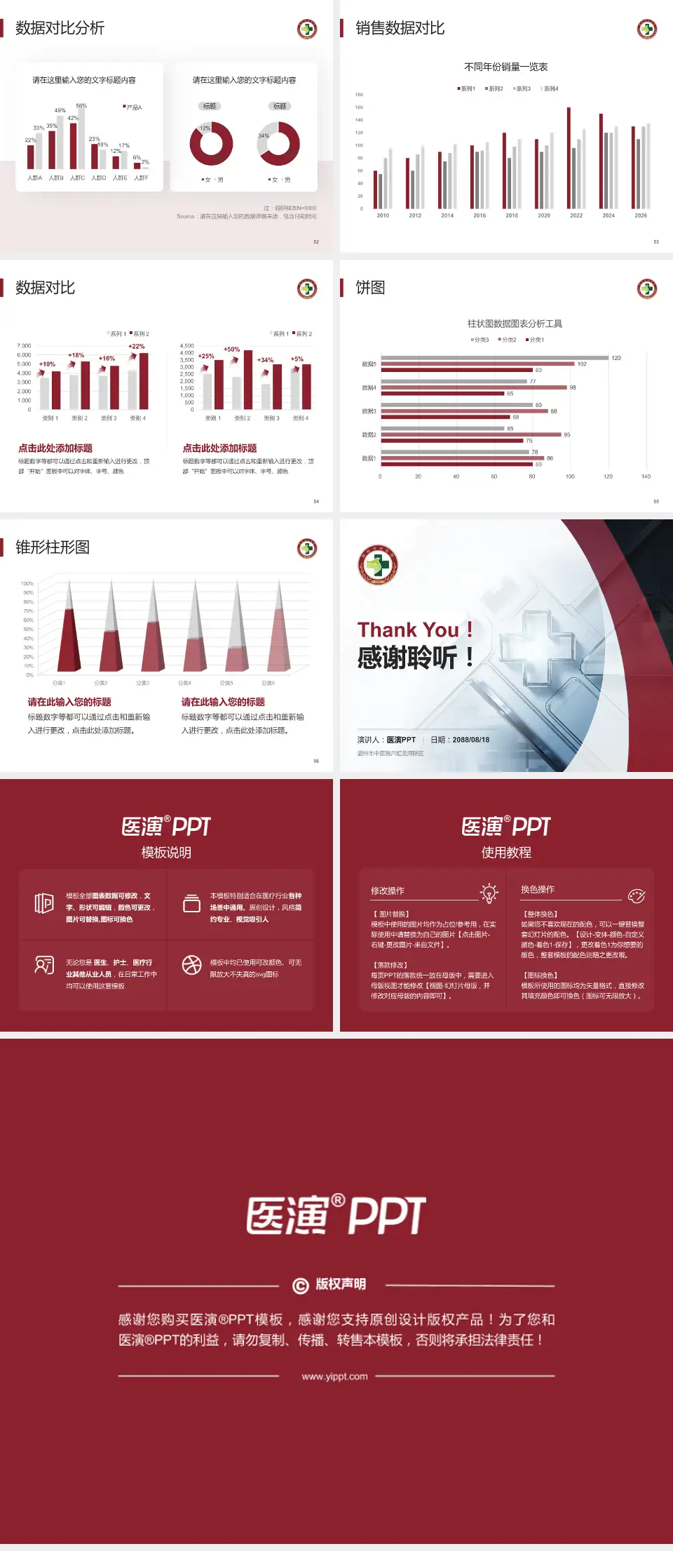 温州市中医院六虹龙湾院区医疗行业比赛专用PPT模板4:3格式幻灯片预览图7