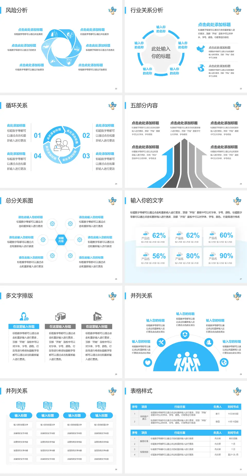 舟山市普陀区人民医院科室介绍与推广PPT模板4:3格式幻灯片预览图4