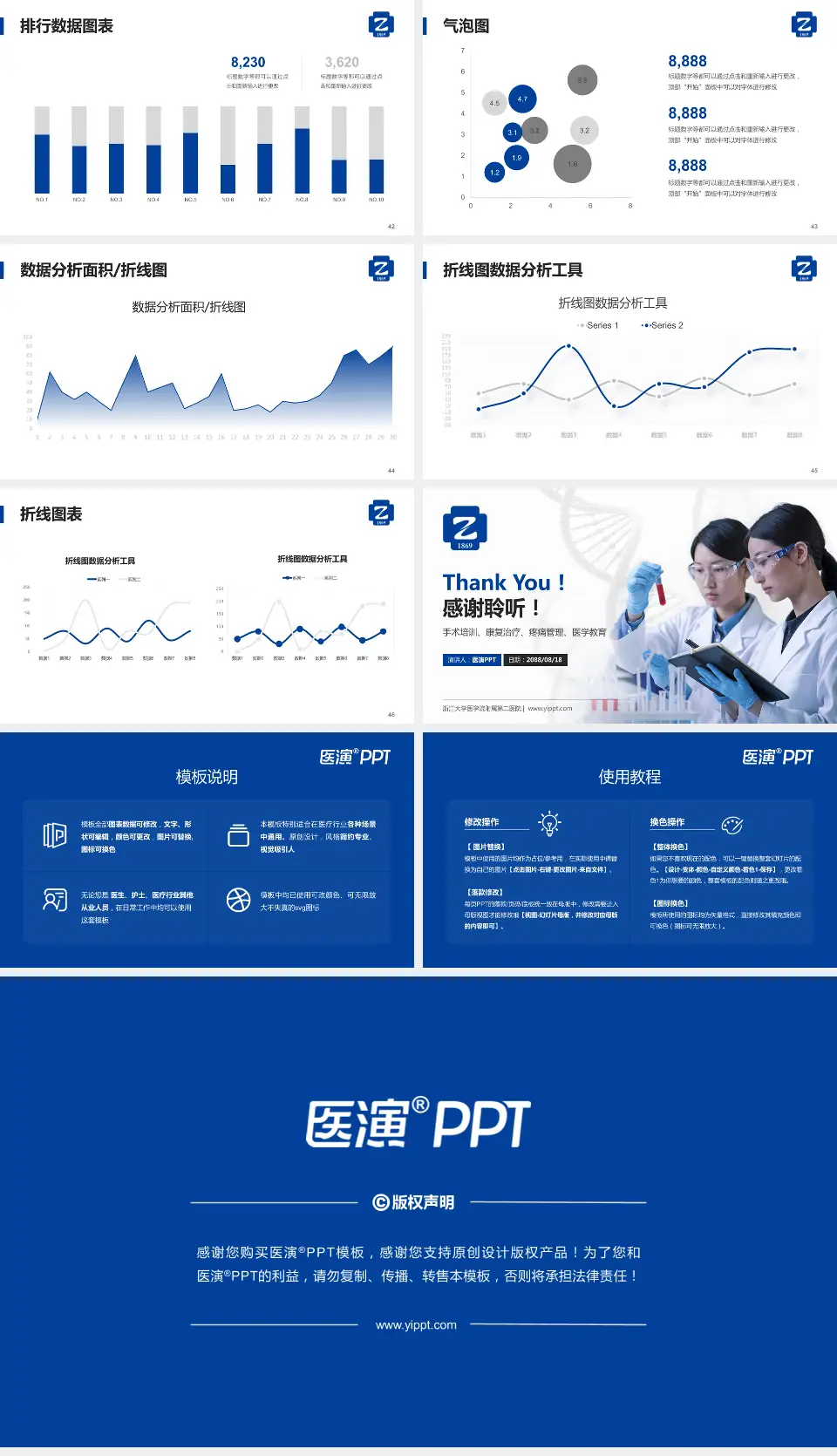 浙江大学医学院附属第二医院科研成果展示PPT模板16:9格式幻灯片预览图6