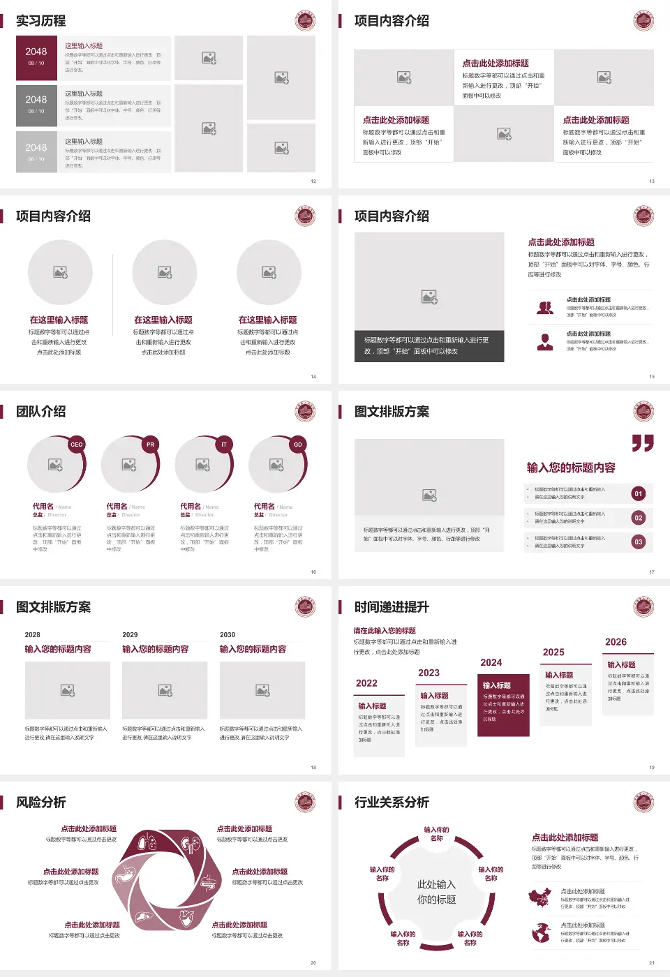 平阳县人民医院个人求职应聘简历PPT模板16:9格式幻灯片预览图3