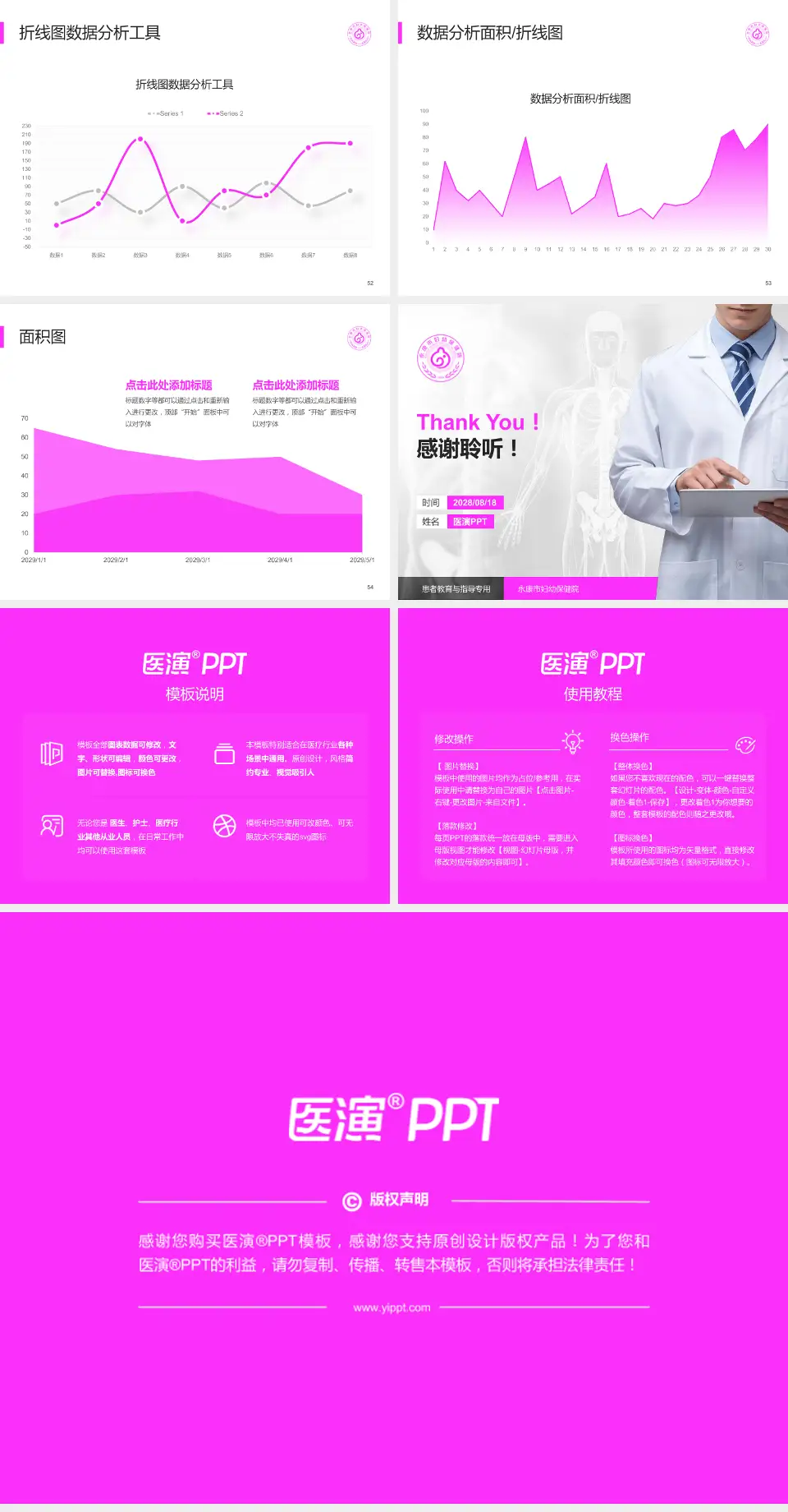 永康市妇幼保健院患者教育与指导PPT模板4:3格式幻灯片预览图7